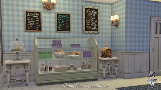 Sims 4 Lisas garden coffee shop by Guardgian at Khany Sims