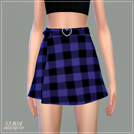 Heart Belt Mini Skirt at Marigold » Sims 4 Updates