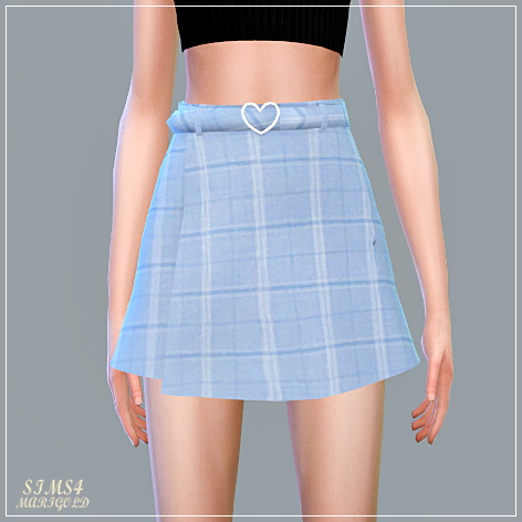 Sims 4 Heart Belt Mini Skirt at Marigold