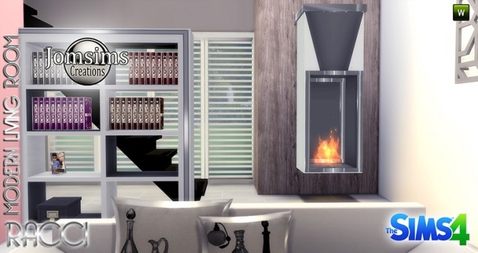 Sims 4 RACCI livingroom at Jomsims Creations