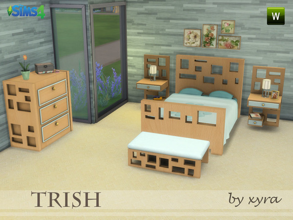 Sims 4 Trish set bedroom by xyra33 at TSR