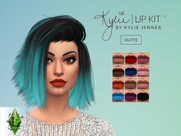 Sims 4 Kylie Matte Lip Kits by Lary at TSR