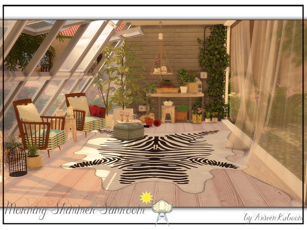 Sims 4 Morning Shimmer Sunroom by ArwenKaboom at TSR