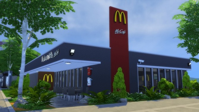 Sims 4 McDonald’s Restaurant at RomerJon17 Productions