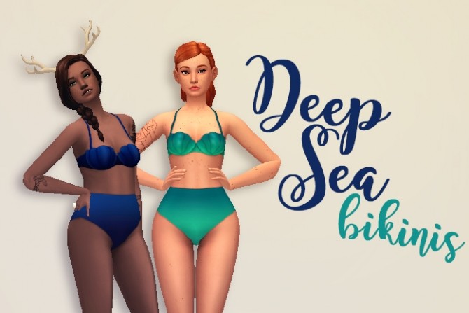 Sims 4 Deep Sea Bikinis at Hamburger Cakes