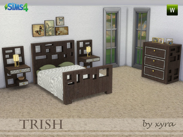 Sims 4 Trish set bedroom by xyra33 at TSR