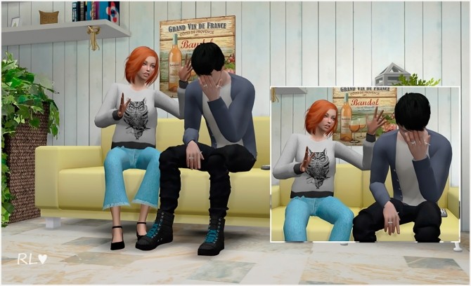 Sims 4 Disagreement poses at Rethdis love