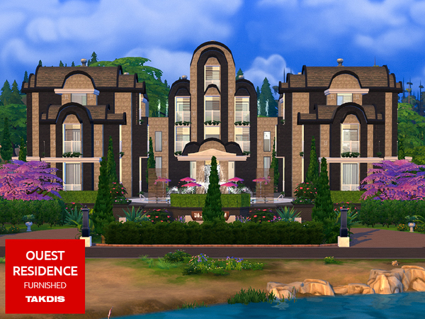 Sims 4 Ouest Residence by Takdis at TSR