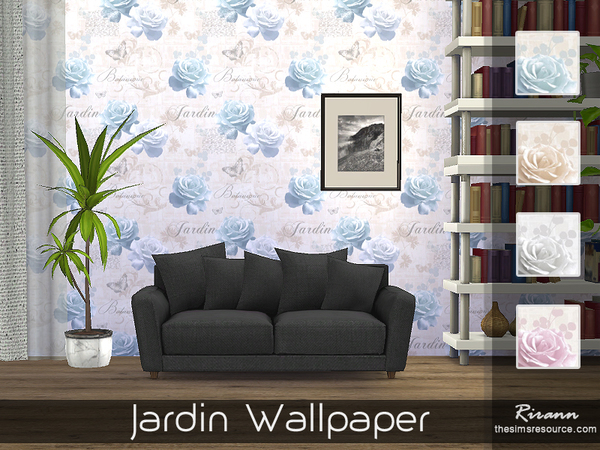 Sims 4 Jardin Wallpaper by Rirann at TSR