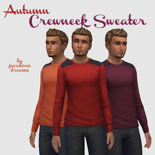 Sims 4 Autumn Crewneck Sweater at Hamburger Cakes