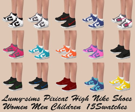 High tops conversion at Lumy Sims » Sims 4 Updates