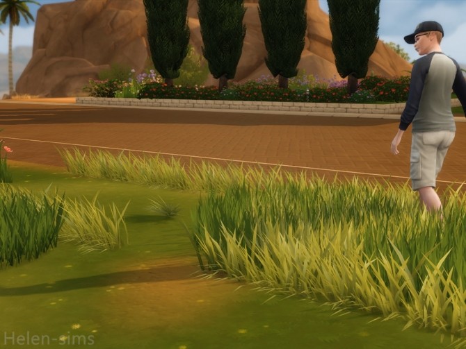 Sims 4 Grass pack at Helen Sims