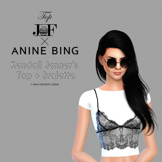 Sims 4 Top + Bralette at JFC Sims