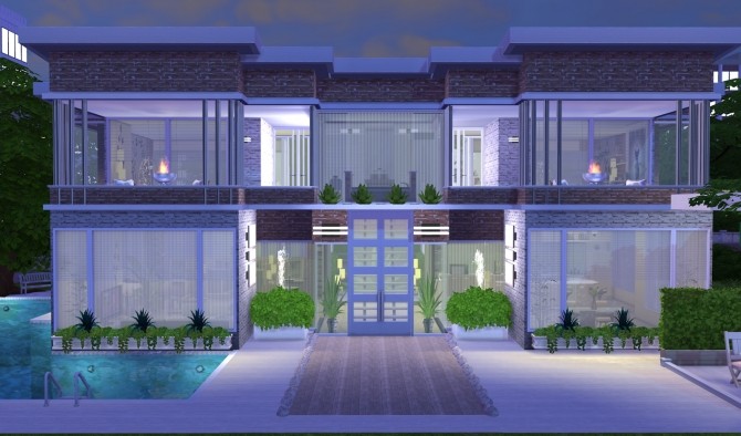 Sims 4 Modern No.2 house by Moni at ARDA