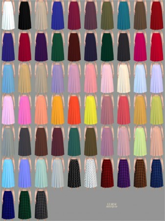 Long Pleats Skirt at Marigold » Sims 4 Updates