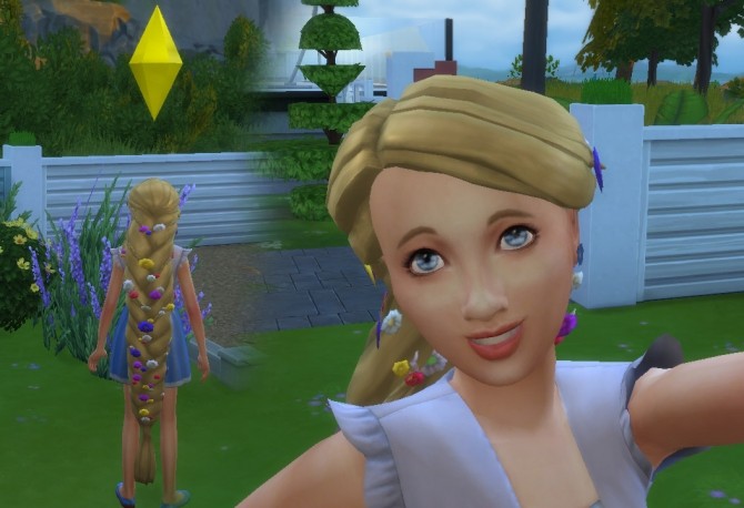 Sims 4 Rapunzel Braid for Girls at My Stuff