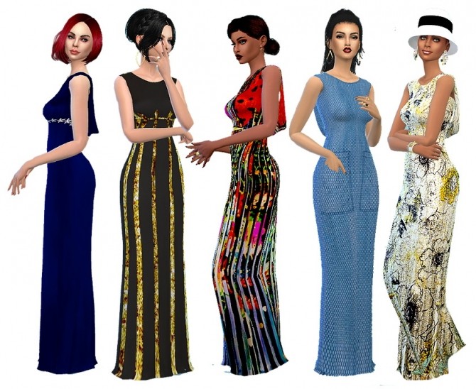 Sims 4 Independence Day gown at Dreaming 4 Sims