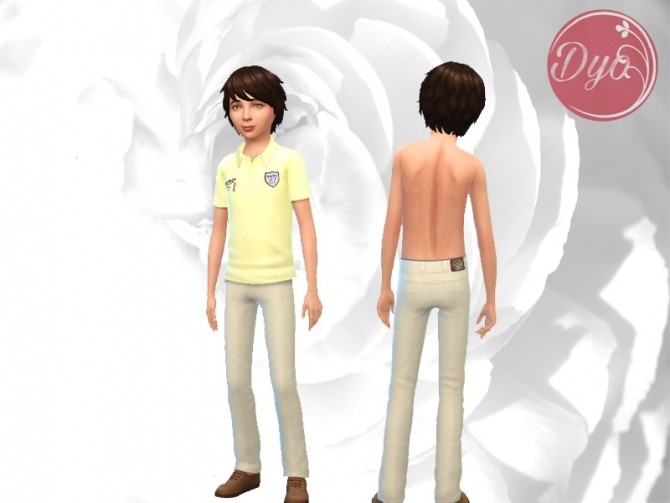 Sims 4 Vintage set for boys by Dyokabb at Les Sims4