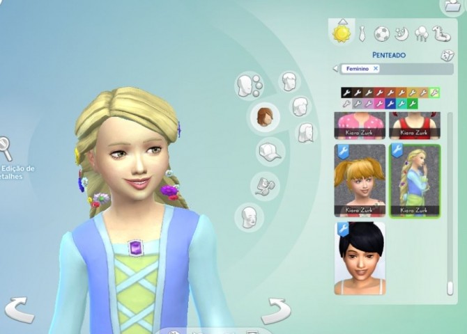 Sims 4 Rapunzel Braid for Girls at My Stuff