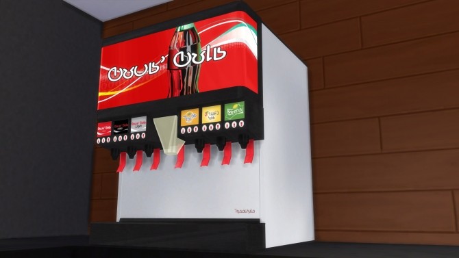 Sims 4 Cola Freestyle C121 Soda Machine at RomerJon17 Productions