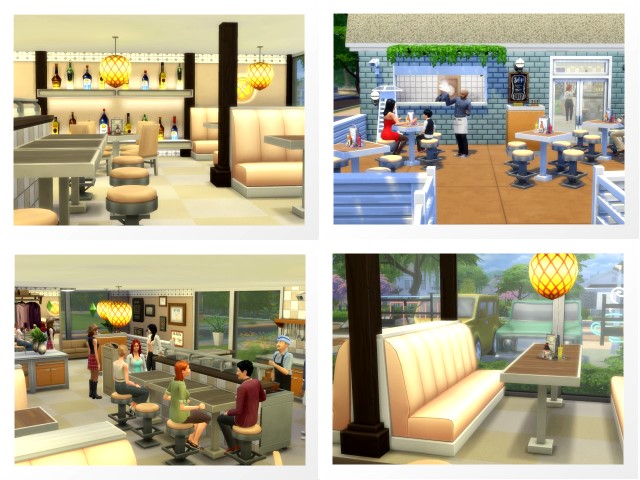 Sims 4 Barnyard Breakfast Diner by Oldbox at All 4 Sims