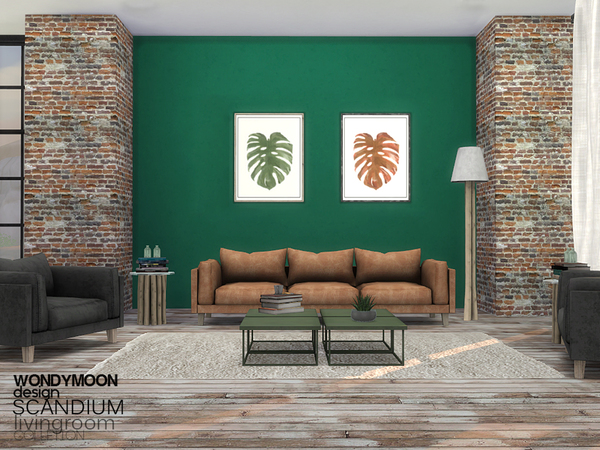 Sims 4 Scandium Livingroom by wondymoon at TSR