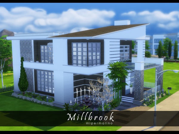 Sims 4 Millbrook house by mlpermalino at TSR