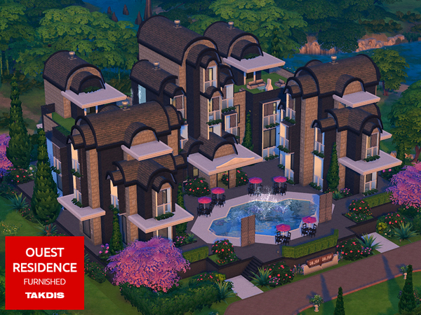 Sims 4 Ouest Residence by Takdis at TSR