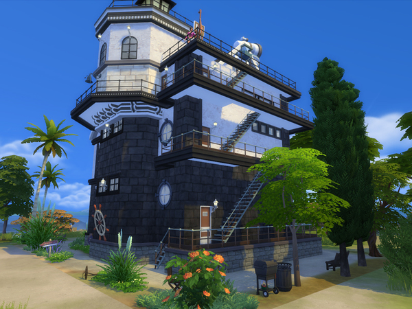 Sims 4 Lighthouse by Danuta720 at TSR