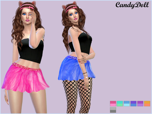 Sims 4 CandyDoll Pretty Sweet Skirts by DivaDelic06 at TSR