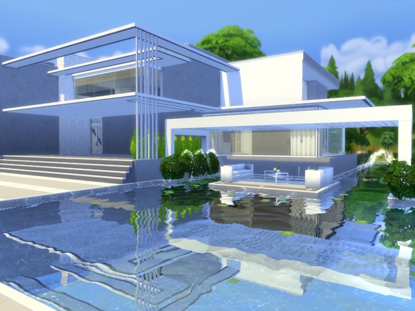Sims 4 Modern Azira house by Suzz86 at TSR