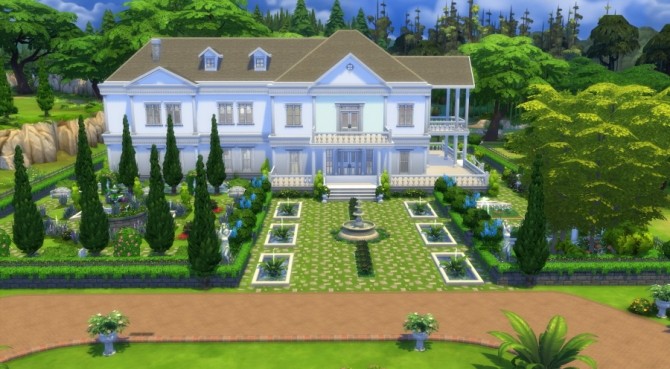 Sims 4 Simardière Mansion by Pyrénéa at Sims Artists