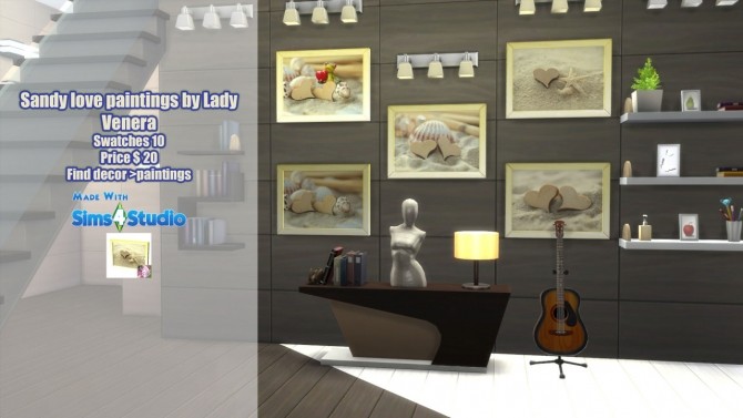 Sims 4 Sandy love paintings at Lady Venera