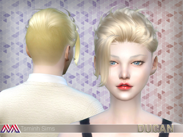 Sims 4 Ducan Hair 15 by TsminhSims at TSR
