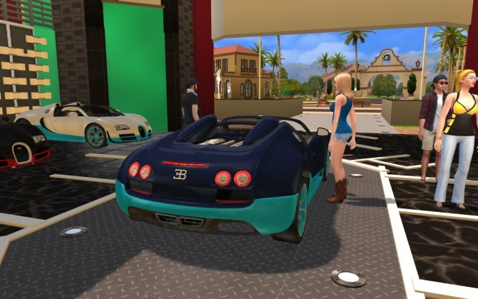 Sims 4 Bugatti Veyron Grand Sport Vitesse at LorySims