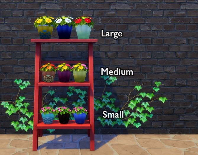 Sims 4 Ceramic Planters at Omorfi Mera