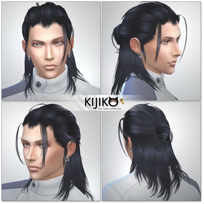 Sims 4 Nightingale hair TS3 to TS4 conversion at Kijiko