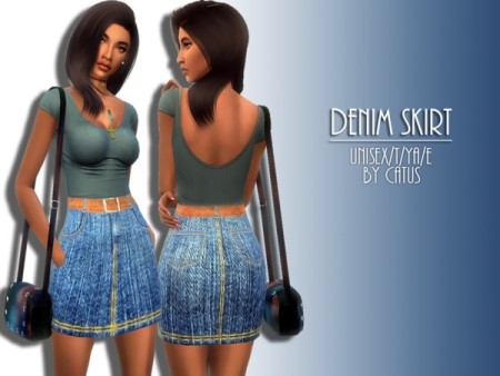 Denim Skirt by Catus at TSR