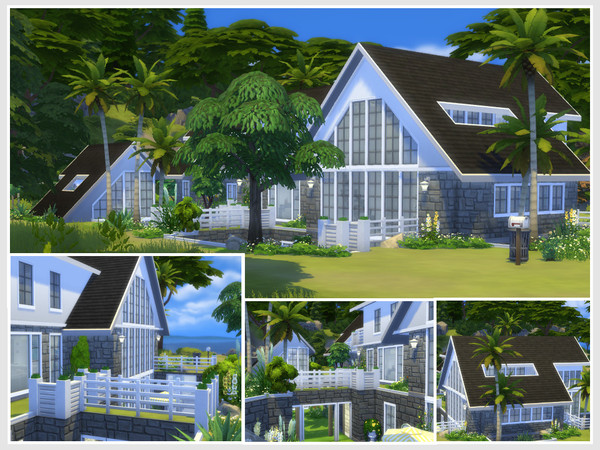 Sims 4 Indigo villa by philo at TSR