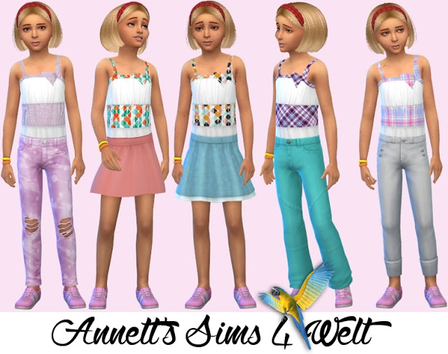 Sims 4 Accessory Swimsuits for Girls Part 2 at Annett’s Sims 4 Welt