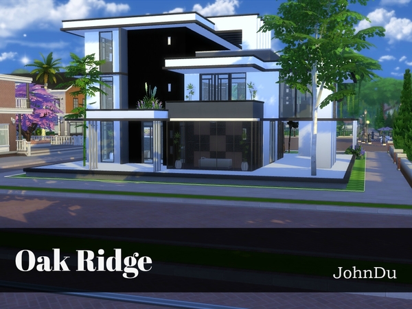 Sims 4 Oak Ridge house by johnDu at TSR