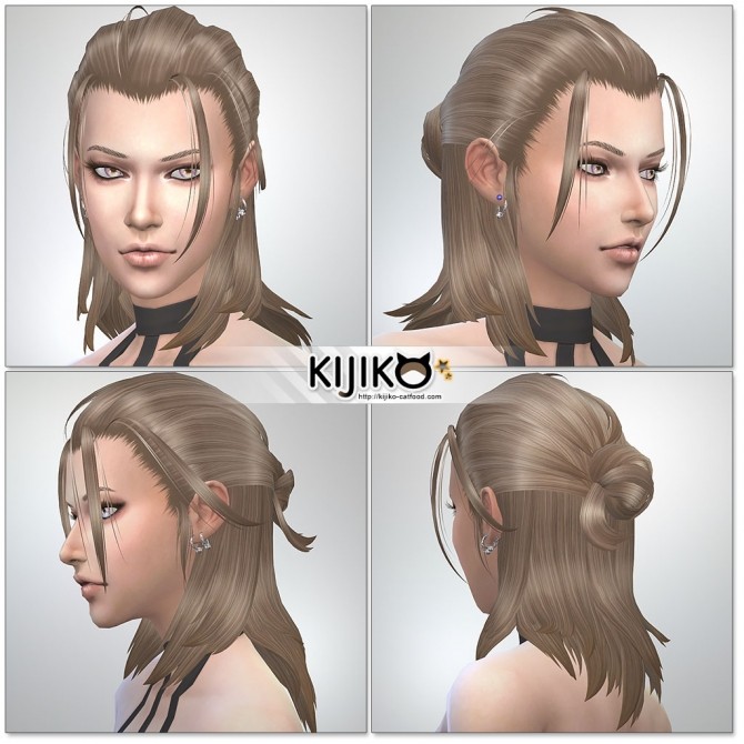 Sims 4 Nightingale hair TS4 edition at Kijiko