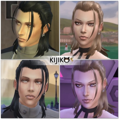 Nightingale hair TS4 edition at Kijiko » Sims 4 Updates