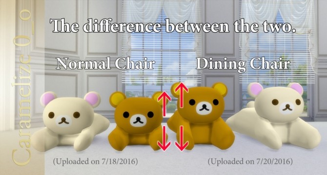 Sims 4 Rilakkuma Dining Chair and Table at Caramelize