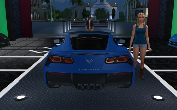 Sims 4 Corvette C7 Z51 at LorySims