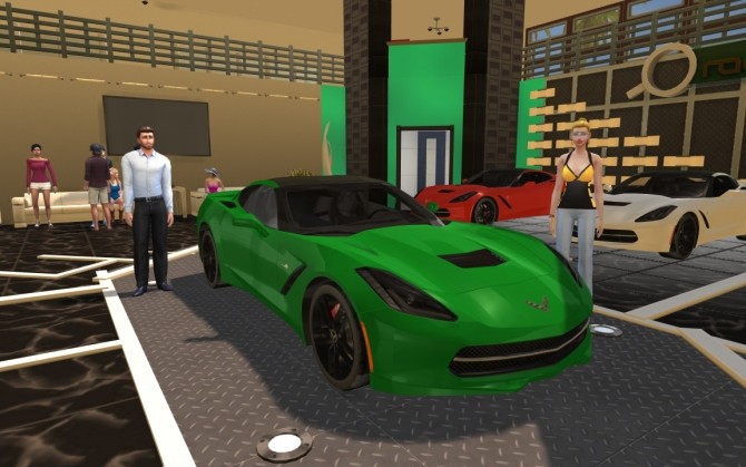 Sims 4 Corvette C7 Z51 at LorySims
