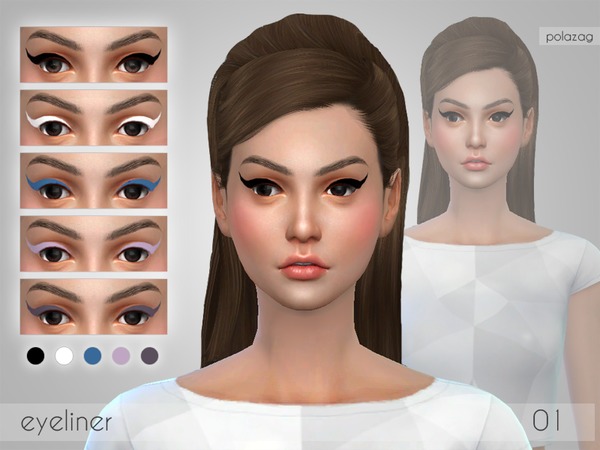 Sims 4 Eyeliner 01 by polazag at TSR