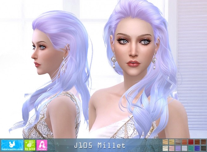 Sims 4 J105 Millet hair (Pay) at Newsea Sims 4