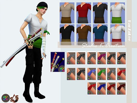Sims 4 ZORO outfit at Studio K Creation