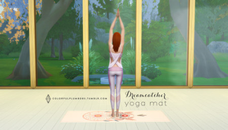 Dreamcathcer Yoga mat at Colorful Plumbobs